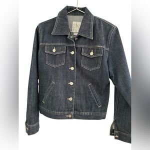 Calvin Klein cK dark Blue Denim Jacket Sz L